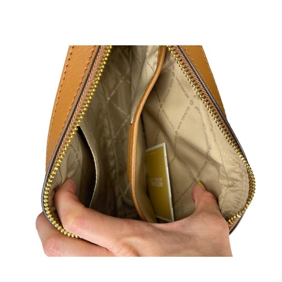 Michael Kors EW Crossbody bag Brown Jet Set Large Leather - Picture 9 of 9